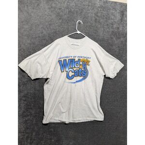 Vintage University of Kentucky Wildcats T-Shirt Gray Heather UK NCAA Mens 2XL